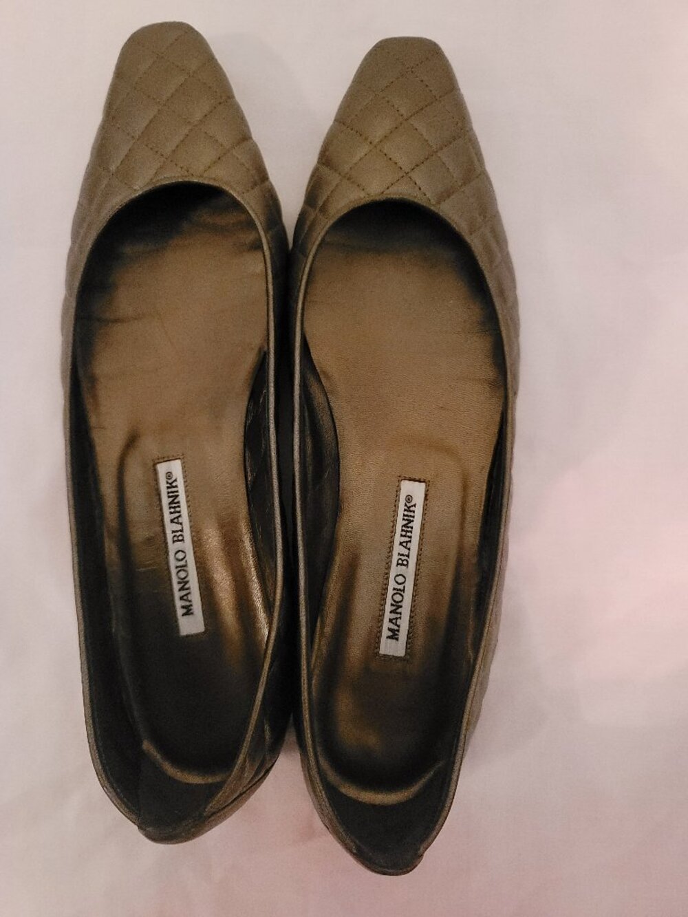 Manolo Blahnik Quilted Leather Flats | Size 41 (US 10–10.5) | Handmade in Italy